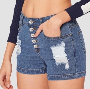 Pantalones cortos de mezclilla para mujer con estilo informal de verano al aire libre Diseño personalizado - Product Image 5