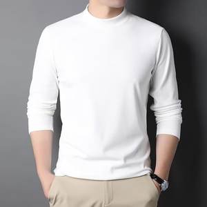 Camiseta de manga larga cálida de terciopelo alemán de doble cara para hombre de otoño e invierno personalizada OEM - Product Image 4