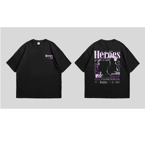 Camiseta vintage de algodón 100% lista para enviar, lavado ácido de gran tamaño, estampado de logotipo personalizado, tejido largo y transpirable, ácido de gran tamaño - Product Image 4