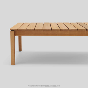 Table à manger en bois de teck ancien, taille 100x60x35, design moderne et élégant, prix économique - Product Image 5