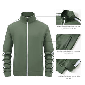 Custom <b>Men's</b> 100% Cotton Zip Hooded Sweatsuits 2Pcs Sets Quick Dry Heavyweight Sweatpants Breathable Loose Fit for Spring Solid - Product Image 3