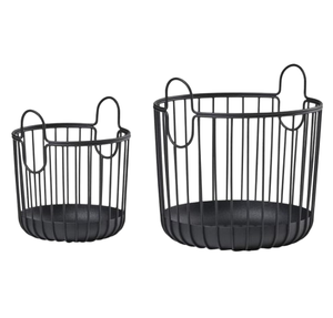 Cesta de alambre de hierro de baja tasa en la India, accesorios de cocina de lujo, cesta de fruta de Metal decorativa de estilo clásico - Product Image 1