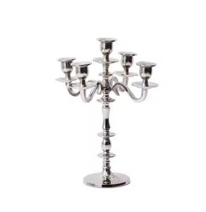 Traditional Design Five Arm Black Finished <b>Candelabra</b> for Wedding Holidays Party Lighting Decoration Centerpieces <b>Candelabra</b> - Product Image 2