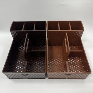 Custom PP Multi-Compartment <b>Plastic</b> Tray with Drain Hole Handle Restaurant Dining Table OEM/ODM Custom Logo <b>Storage</b> <b>Bins</b> & <b>Boxes</b> - Product Image 5