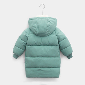 2025 abrigos de invierno cálidos ligeros de nuevo diseño de moda con cierre de cremallera y puños elásticos chaquetas acolchadas para niños - Product Image 5