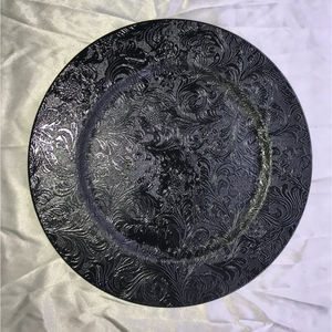 Assiette de service de nourriture argenterie Assiettes et napperons de qualité supérieure Assiettes rondes de créateur de fleurs - Product Image 3