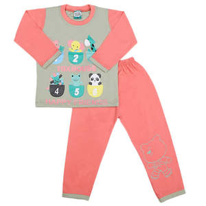 Traje de 2 Piezas de Manga Larga para Niños - Rosa - Product Image 4