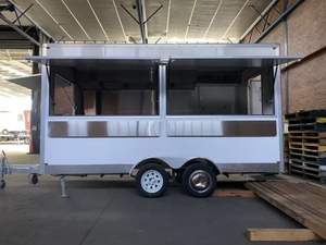 จัดส่งฟรีรถลากอาหารดีไซน์เรียบง่ายใหม่รถลากสำหรับขายอาหารพิซซ่า - Product Image 3