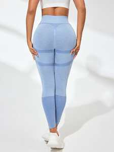 Vente en gros de leggings de fitness et de gym pantalon en spandex respirant à séchage rapide avec dos froissé et compression doux Legging de petite taille XL - Product Image 5