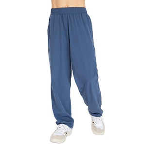 กางเกงจ็อกเกอร์ทรงตรงผ้าฟลีซโพลีเอสเตอร์/คอตตอนคุณภาพสูงทันสมัยแบบใหม่ สวมใส่สบายทรงหลวมสำหรับผู้ชาย ระบายอากาศได้ดี - Product Image 1