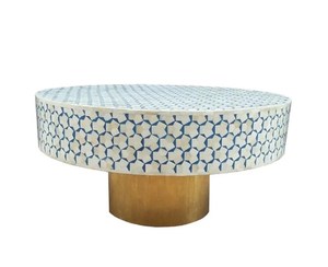 Consola con Incrustaciones de Hueso, Mesa de Muebles de Lujo con Incrustaciones de Hueso - Product Image 2