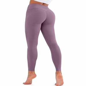 Lulu nouveau Design Logo personnalisé élastique en nylon grande taille taille haute serré Sport pas de T-line nu sentir Sport Yoga Gym femmes Leggings - Product Image 6