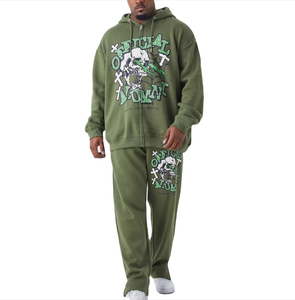 ชุดวอร์มผู้ชายระบายอากาศได้ดี น้ำหนักเบา ชุดออกกำลังกายลายพราง ชุดฟิตเนส ชุดฝึกซ้อม ผ้าเทคฟลีซ Ronpex International - Product Image 2