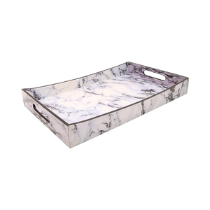 Luxury Porcelain Polished <b>Marble</b> Table Serving <b>Tray</b> Wholesale New Design Handmade Eco-Friendly American Style Wedding <b>Tray</b> - Product Image 5