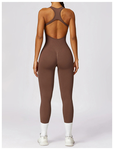 Custom Women Quick Dry One Piece Yoga <b>Jumpsuit</b> Running Sports Fitness Bodysuits Exercise <b>Workout</b> Yoga Sets - Product Image 3