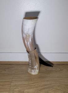 Corne à boire viking naturelle sans fuites, corne à bière nordique, mug, fabrication indienne, le meilleur des cornes viking par HANNAN HANDICRAFT - Product Image 3