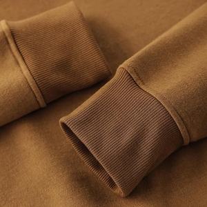 Recortada Casual manga larga con capucha pulóver personalidad Streetwear sudaderas 100% algodón hombres mujeres personalizado impreso Sudadera con capucha - Product Image 5