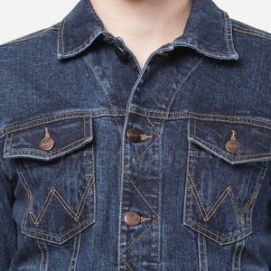 Veste en jean pour homme à manches longues, nouvelle arrivée, fabrication en usine, vente en gros personnalisée - Product Image 5