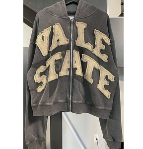 Sudadera con capucha lavada con piedra y logotipo personalizado para mujer - Product Image 1