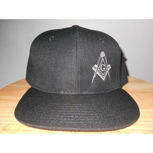 Casquette de baseball noire brodée Masonic Gold Shriner Casquette artisanale noire avec broderie de bijoux et de lingots toutes les couleurs Ronpex - Product Image 1