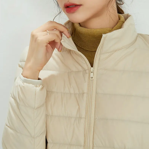 Chaqueta de invierno personalizada para mujer, chaqueta acolchada de algodón suave de talla grande con abrigos ajustados a la moda - Product Image 5