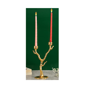 Ensemble de 2 bougeoirs faits à la main en métal au design moderne pour la décoration d'événements à domicile et de mariages disponibles en gros - Product Image 3