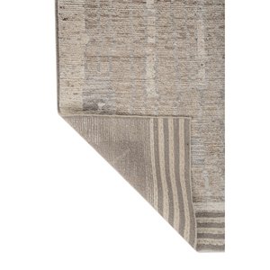 Alfombra Afgana de Lana Tejida a Mano, Color Marfil, Modelo Re-1336, para Sala de Estar, Pasillo, Rectangular, con Patrón Abstracto - Product Image 5