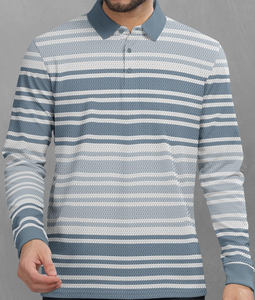 Polos informales de verano para hombre, patrón sólido, cuello levantado, tejido de manga corta, transpirable, estilo de negocios, de talla grande para adultos - Product Image 2