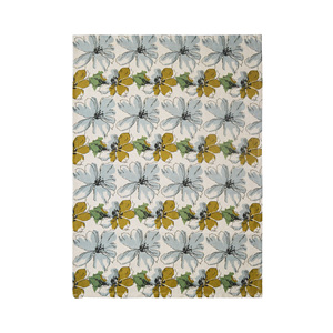 Vente en gros d'essuie-mains en lin à imprimé floral de luxe Accessoires de nettoyage de cuisine multi-usages écologiques Conception d'impression personnalisée - Product Image 1