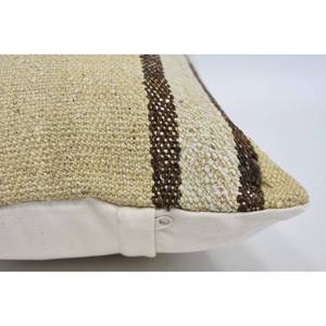 Premium Beige Kantha Patchwork Wool Pillow 12x24 Inch Luxury <b>Vintage</b> Woven Pattern Portable <b>Bedding</b> Fluffy Ring Square Features - Product Image 5