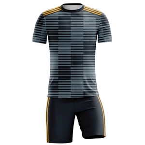 Maillots de football personnalisés par sublimation, respirants, à séchage rapide, unisexe, col rond, manches courtes, écologiques, 100% polyester, personnalisés - Product Image 2