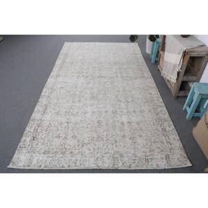 พรมขนาด 5.1x9.1 ฟุต, พรมตุรกีขนาดใหญ่, พรมลายดอกไม้สีขาว - Product Image 1