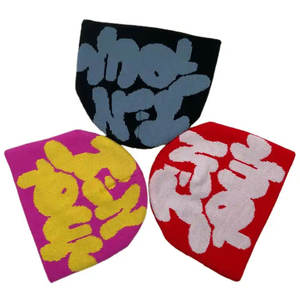 Offre Spéciale professionnel nouveau Style unisexe tricoté personnalisé hiver chapeaux Jacquard partout impression Logo Beanie chapeaux - Product Image 1