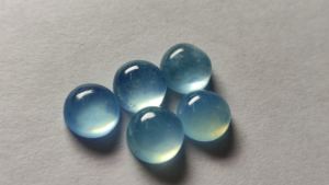 Cabujón de Aguamarina lechosa con forma de 12mm al por mayor, piedra preciosa azul natural para la fabricación de joyas, proveedor directo de piedra de Aguamarina real - Product Image 5