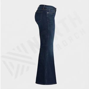 <b>Women's</b> Denim Cotton Flared <b>Jeans</b> Best Quality Customizable <b>Women</b> <b>Jeans</b> for Adults Street Wear <b>Women</b> Clothing Fashion Style - Product Image 3