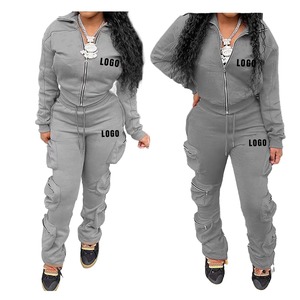 Conjunto de chándal de mujer de temporada de invierno transpirable y ajustado hecho a medida para mujer, recién llegados, ropa informal al por mayor - Product Image 2