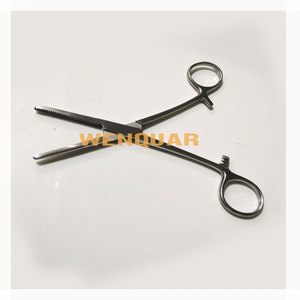 Pinzas Hemostáticas Veterinarias Manuales de 14.5 cm, Instrumento Quirúrgico de Acero Inoxidable, Certificación CE Clase I, 1 Año de Garantía - Product Image 1