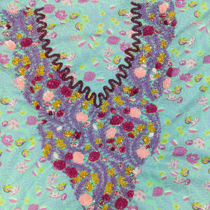 Jalabiya de Algodón Bordada a Mano con Cuentas, Manga Larga, Diseño ODM, Vestido de Fiesta de Longitud Media con Estampado de Mariposas y Animales, Patrones de Estrellas - Product Image 1