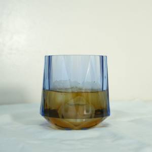 [Holar] Taiwan Made Plastique Rétro Bleu Diamant Design Gobelet Verre pour Whisky Vin Vodka Cocktail Brandy - Product Image 6