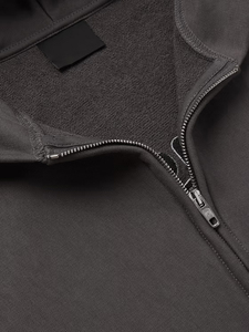 เสื้อฮู้ดแบบรูดซิปใส่ได้ทั้งชายและหญิงเสื้อสเวตเชิ้ตขนแกะลำลองมีกระเป๋าจิงโจ้มีโลโก้ตามสั่ง - Product Image 2