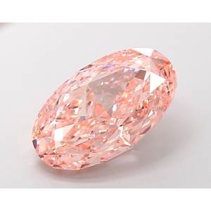 Diamante Ovalado de 10.1ct VVS2 Rosa Intenso de Laboratorio - Product Image 1