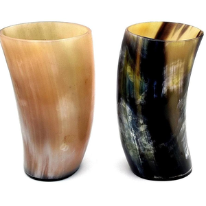 แก้วเบียร์ทำมือจากเขาควายธรรมชาติ ดีไซน์ทันสมัย ใช้แล้วทิ้งและพกพาสะดวก เหมาะสำหรับงานปาร์ตี้ที่บ้านและงานแต่งงาน - Product Image 2