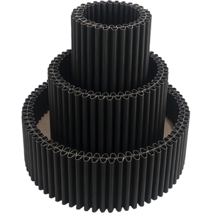 Prodotti di fabbricazione italiana cestini portabiancheria pieghevoli per la casa moderna cartone riciclato ecologico per la casa e l'ufficio - Product Image 3