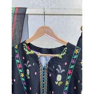 FUSION LAWN 3 PCS SUIT SL00250 เสื้อแขนสามส่วนผ้าชีฟองสไตล์โบฮีเมียนสุดชิค - Product Image 5