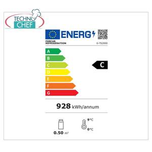 Equipo de Refrigeración Comercial Forcar G-TS2000, Vitrina Refrigerada para Sushi de 2 Niveles, Capacidad para 8 GN 1/3 h 40 - Product Image 1