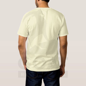 T-shirt pour homme en polyester/coton respirant, style tricoté à séchage rapide, col rond, broderie sur toile, écologique, vente en gros - Product Image 5