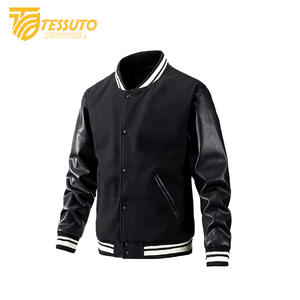 เสื้อแจ็คเก็ตนักเรียนแบบวินเทจสำหรับผู้ชายเสื้อโค้ทฤดูหนาวลายตัวอักษร - Product Image 6