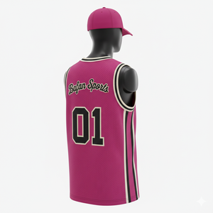 Camiseta de Baloncesto para Hombre, de Alta Calidad, Transpirable, de Malla de Poliéster de 180 GSM, Paneles Laterales en Contraste, Logotipo Bordado Personalizado - Product Image 5