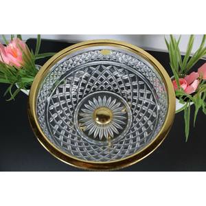 Cuenco bonito de vidrio y metal para frutas y nueces, pieza elegante, regalo de boda, vajilla auténtica recién llegada - Product Image 2