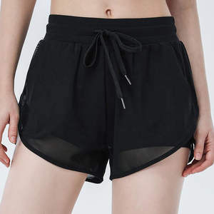 Pantalones cortos atléticos de alta calidad para mujer, pantalones cortos informales de poliéster de primavera caliente, pantalones cortos de cintura media, ropa de calle corta para mujer - Product Image 3